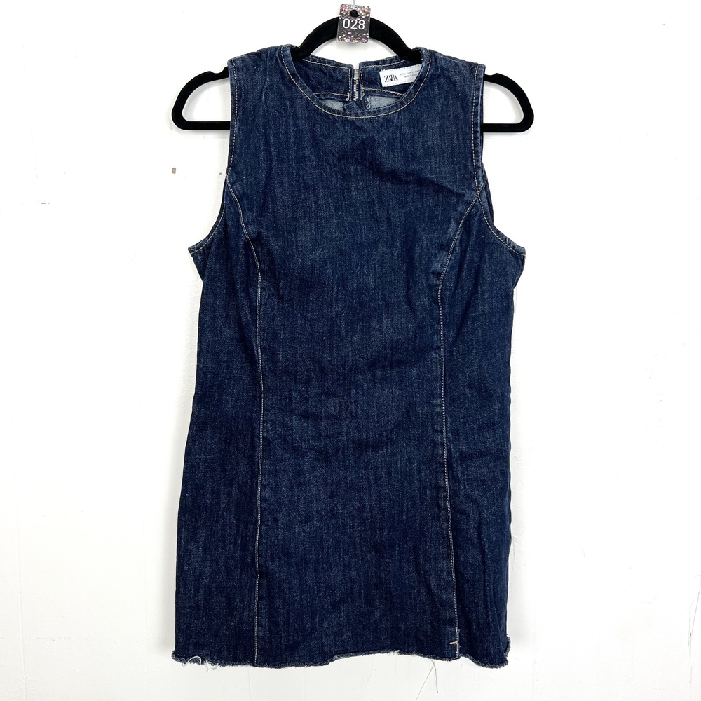 Zara Dark Blue Denim Tank Top